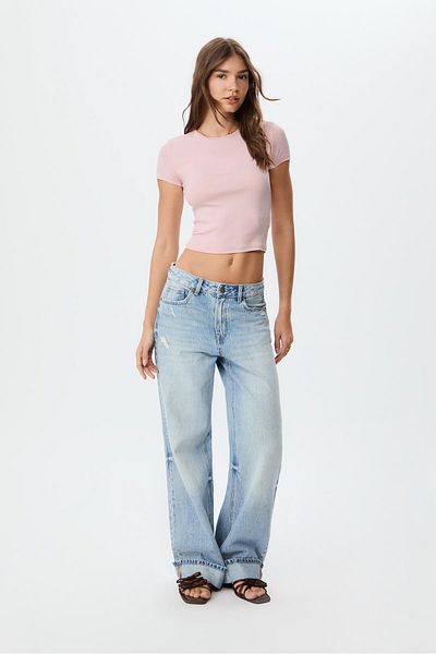 Stradivarius Slim fit basic t-shirt