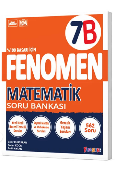 Evrensel İletişim Yayınları 7.Sınıf Fenomen 7B Matematik Soru Bankası / Beceri Temelli Sorular / Yeni Nesil / Video Çözümlü