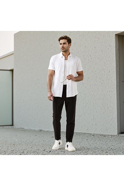 Iconic Iconic Textured Slim Fit Shirt