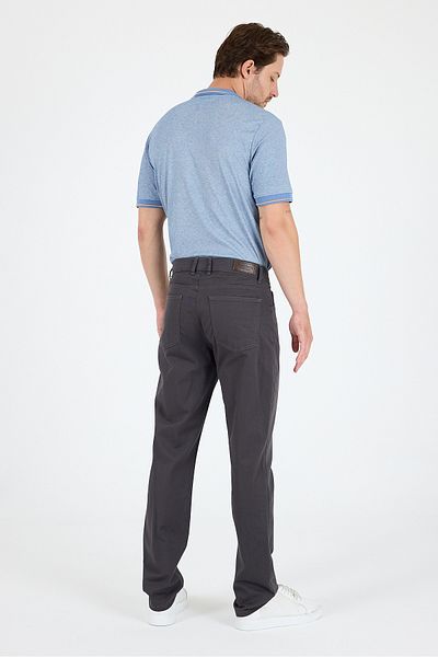 Rodi Men's Regular Fit Gabardine 98% Cotton 2% Elastane Comfortable Casual Classic Straight Cut Trousers 1162