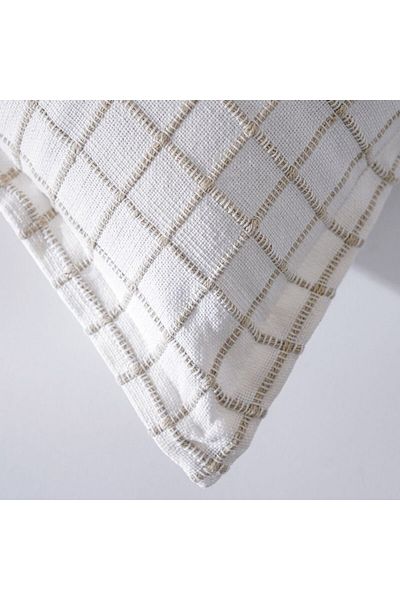 Danube Home Gleam Yarn Dyed Cushion Cover - Multi Color - 45x45 cm | Cotton Couch Pillow Cover