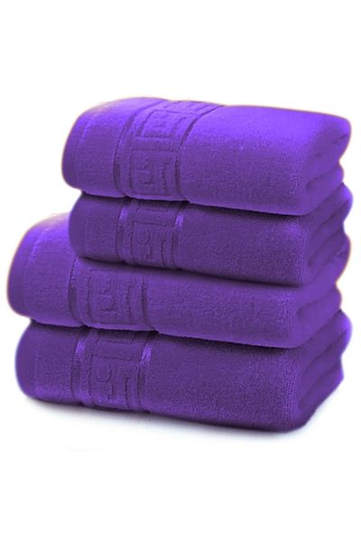 Modis Set 4 Premium Bath Towels, 50x90 cm and 70x140 cm, Lavender