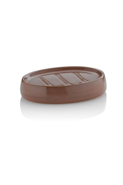 Kela Liana soap dish, old pink ceramic