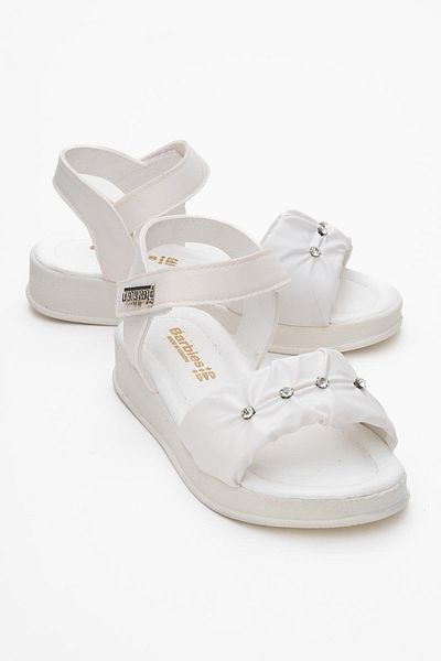 CCWAY AYAKKABI Children's Sandals 31-35 White