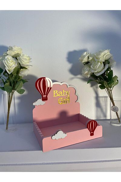 Generica Pink wooden stand for newborns, 30*20*40 cm