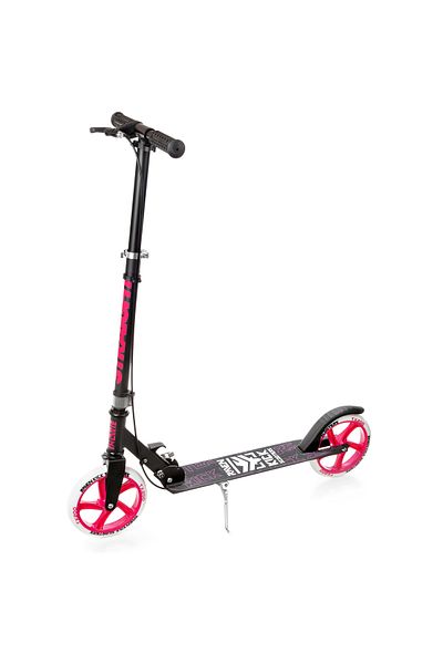 Raven Trotineta pliabila Raven Straight Black/Pink 200mm cu frana de mana