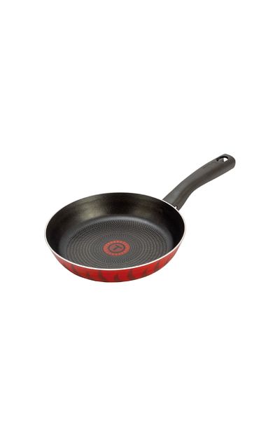 TEFAL New Tempo Non Stick Frypan Black and Red 24cm