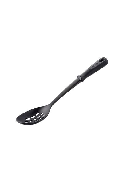 TEFAL High Quality Heat-Resistant Nylon Comfort Slotted Spoon Black