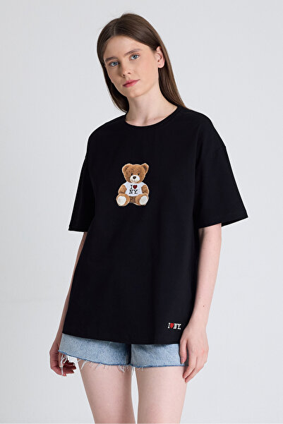 Rays Tricou oversize cu imprimeu Black Bear 6402