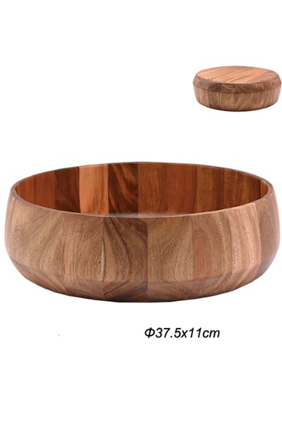 SepetçiBaba Akasya Yuvarlak Dekoratif Sunum Kasesi 37.5*11 - 10537