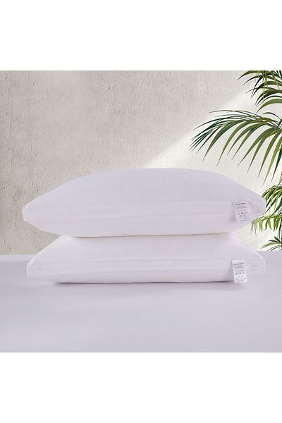 Danube Home Siesta Advanced Duck Feather Pillow 2Pcs Set 50X70Cm White | Cotton/Duck Feather Pillow