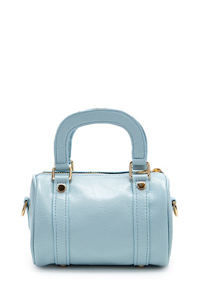 minebag Geantă de damă rotundă Lony din piele artificială Baby Blue