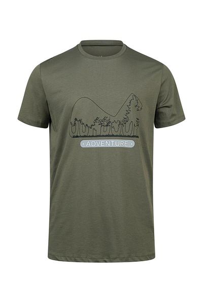 2AS Tricou cu gâtul O pentru bărbați cu imprimeu Alex 016