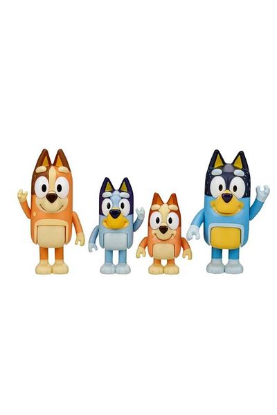 Fat Moose Set of 4 Bluey figurines - Bluey & Family