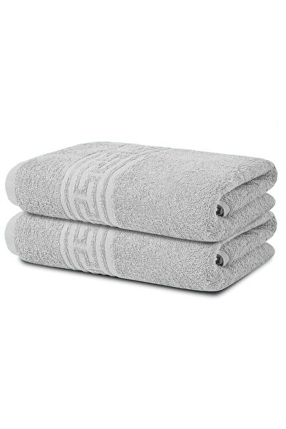 Modis Set of 2 Bath Towels, Cotton, Modis, 50X90 cm, Grey