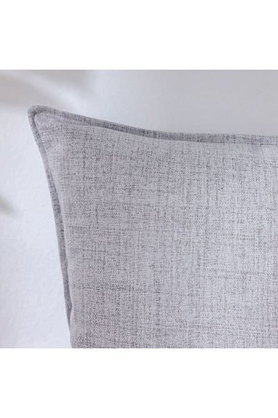 Danube Home Meadow Set Of 2 Cushions Cover Grey 45X45 Cm | Polyester Couch Pillow Cover