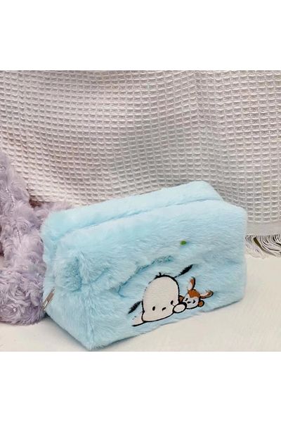 Choice Pochacco Plush Pencil Case Kawaii Cinnamoroll Kuromi My Melody Large Capacity Pencils Bag Pen Case S