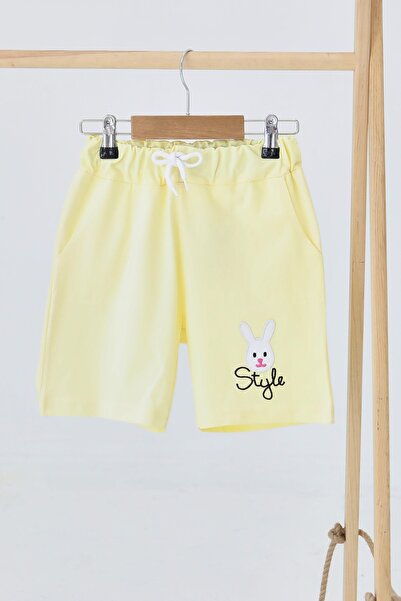 TOFİSA Κοριτσίστικο σορτς με στάμπα Sari - 27334