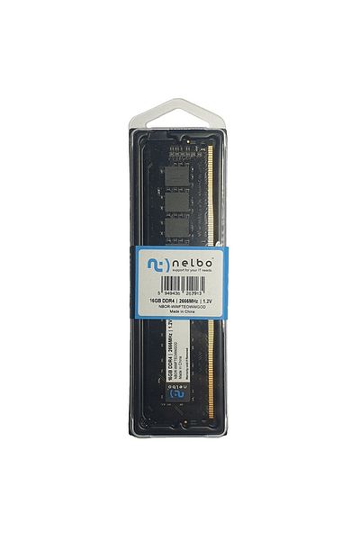 nelbo RAM memory 16 GB ddr4, 2666 Mhz, 1.2V CL17 Nelbo original, for computer, black edition