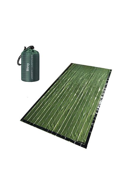 Choice Green PE Emergency Sleeping Bag Waterproof Portable Survival 120x200cm Sleeping Bag for Outdoor Camp