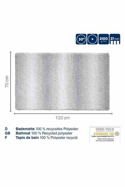 Kela Ombre bath mat 120x70 cm jade green polyester