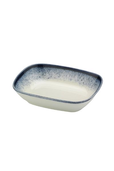 Kütahya Starry Dreams Porcelain Rectangular Bowl Blue and White 14 x 11cm