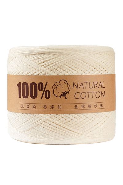 Choice raw 500g/Ball Knitting Cotton Yarn Thread Non Bleached Raw Algodon Line Baby Children's DIY Handknit