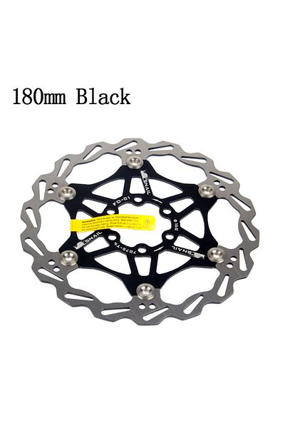 Choice 1pc 180MM-Black SNAIL Disc Brake Rotor MTB Bicycle Floating Rotor Heat Dissipation 140/160mm Stainle