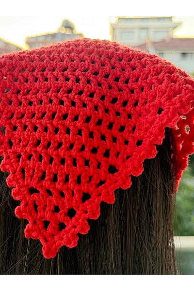 BMU Handmade Knitted Bandana – Breathable Hair Accessory |   Bohemian, Vintage & Stylish Style