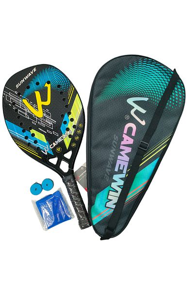 Choice Blue Camewin 3K Beach Tennis Racket Full Carbon Fiber Rough Surface Outdoor Sports Racket For Men Wo