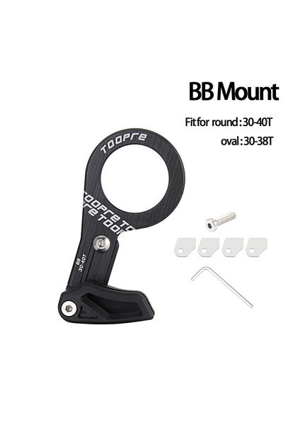Choice BB mount BLACK TOOPRE MTB Bicycle Chain Guide 1X System Mountain Bike Single Chain Ring Crank Drop C