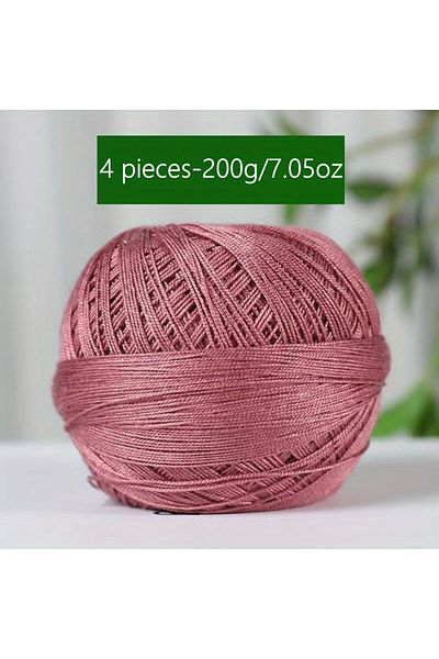 Choice 16 1PC Premium Mercerized Silk Lace Yarn Bundle-Soft, Durable, Vibrant Colors for DIY Knit & Crochet