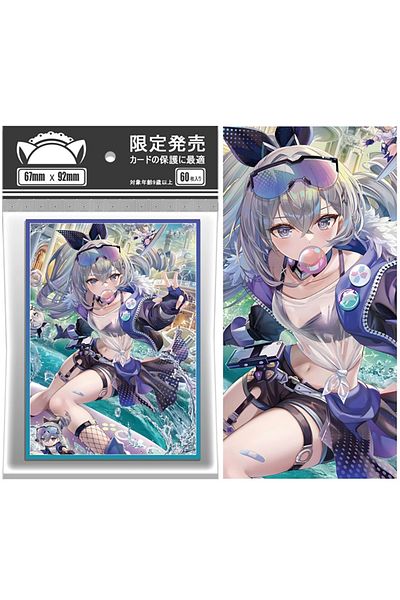 Choice Rail Silver Wolf 60PCS67x92mm Holographic Anime Card Sleeves Perfect Fit MTG/PKM Star Rail Silver Wo