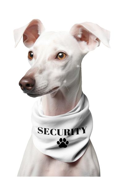 LIWOGY Security and Paw Printed Dog Scarf Bandana