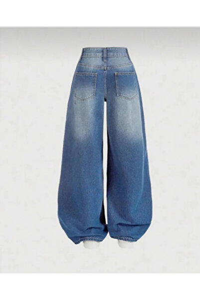 BALİNA Harajuku Street Y2K Trend Baggy Pocket Jean Pantolon -ALH