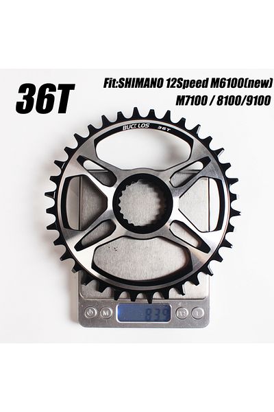 BUCKLOS 36T BUCKLOS 12s Chainring for Shimano M6100 M7100 M8100 M9100 12v Narrow Wide MTB Chainring 32T 38T