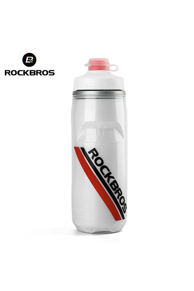 ROCKBROS 35210023001 ROCKBROS 620ml Cycling Water Bottle Cold Water Insulated Thermal Silicone Bottle Outdoor