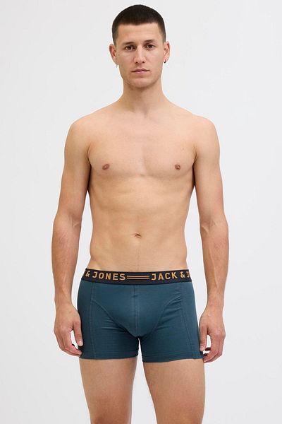 Jack & Jones Pachet de 5 boxeri pentru bărbați de culoare uni - albastru