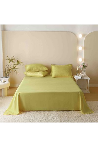 CHIRASO CHIRASO Jacquard & Finet Linen, Sheet 230x250cm, Duvet Cover, 4 Pillowcases