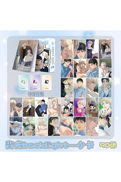 Choice مجموعة من 50 قطعة من بطاقات لومو ليزر المانجا الكورية، بطاقات بريدية ص...