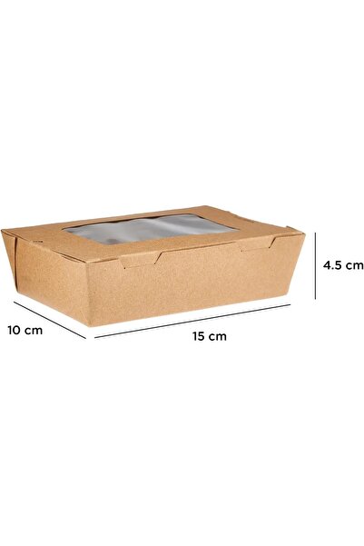 Ideal Pack Eco-Friendly Kraft Paper Lunch Boxes – Disposable, Leak-Resistant Take-Out Containers with Secure
