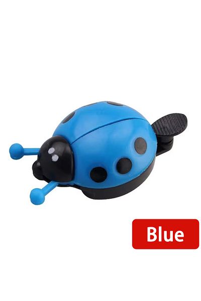 Choice Blue(1PC) 1pc Bike Handlebar Alarm Ring Lovely Ladybug Plastic Bicycle Bell Beetle Safety Warning Ho