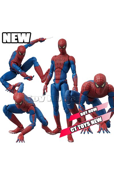 BANDAI Ct Factory With Box New Ct Toys Spiderman Mafex 001 Peter Parker Andrew Garfield The Amazing Spider-