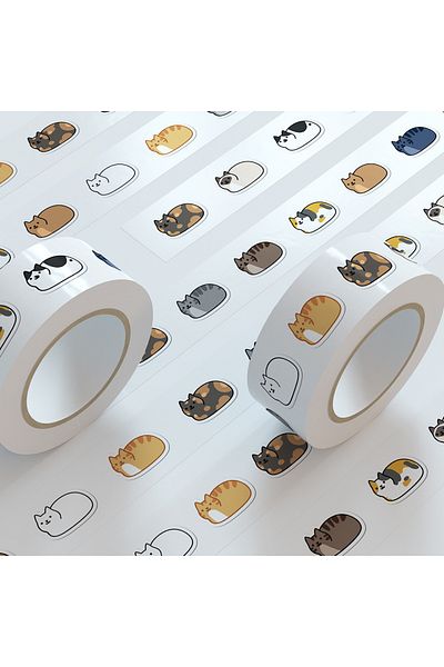 Choice 500pcs 500PCS Kawaii Cartoon Cat Tuo Tuo Roll Stickers Skateboard Laptop Luggage Skateboard Phone Gi