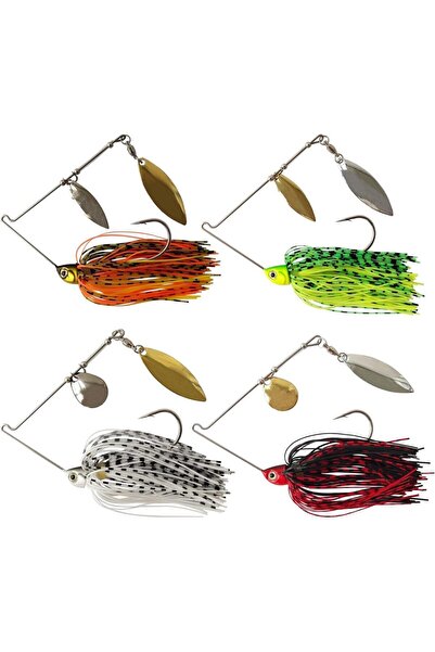 Choice 7 جرام 4 قطع طُعم دوار من Eupheng طعم سلكي ملعقة 3.5 جرام - 14 جرام طُ...