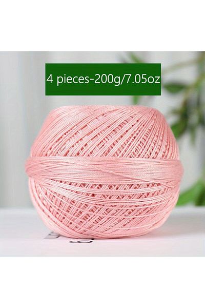 Choice 09 1PC Premium Mercerized Silk Lace Yarn Bundle-Soft, Durable, Vibrant Colors for DIY Knit & Crochet