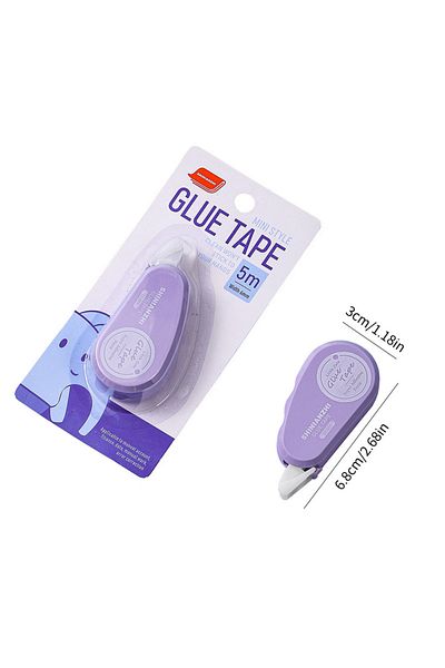 Choice Purple 1pc Double Sided Adhesive Dots Glue Tape Diy Scrapbooking Collage Photo Album School Station
