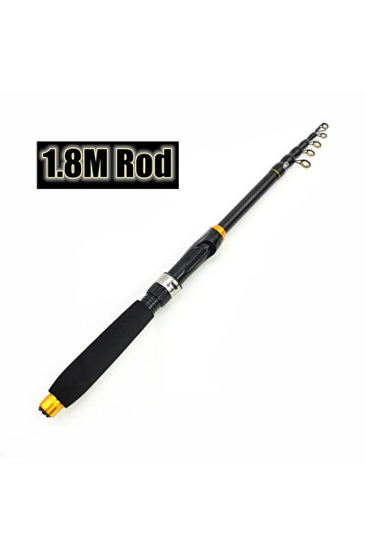 Choice 1.8M 1.8m-3.6m Carbon Fiber Fishing Rod Short Pocket Portable Spinning...