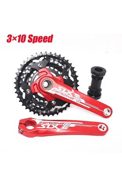 Choice 10S Crankset-BB Red SLX XT Crank MTB Chainring 104BCD Triple Speed Mountain Bike Crankset For Shiman