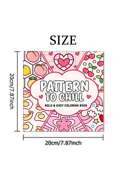 Choice MULTI PATTERN TO CHILL Bold-easy Coloring Book for Adults Cute Drawing Book Perfect Gift for Party a